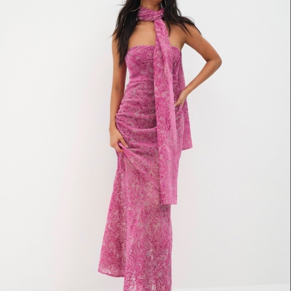 For Love And Lemons Dresses & Skirts - For Love and Lemons Francesca Maxi Dress- Pink